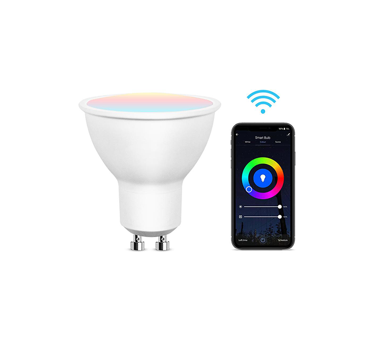 Inteligentná LED Wi-fi smart žiarovka 5W/400LM/GU10 stmievateľná